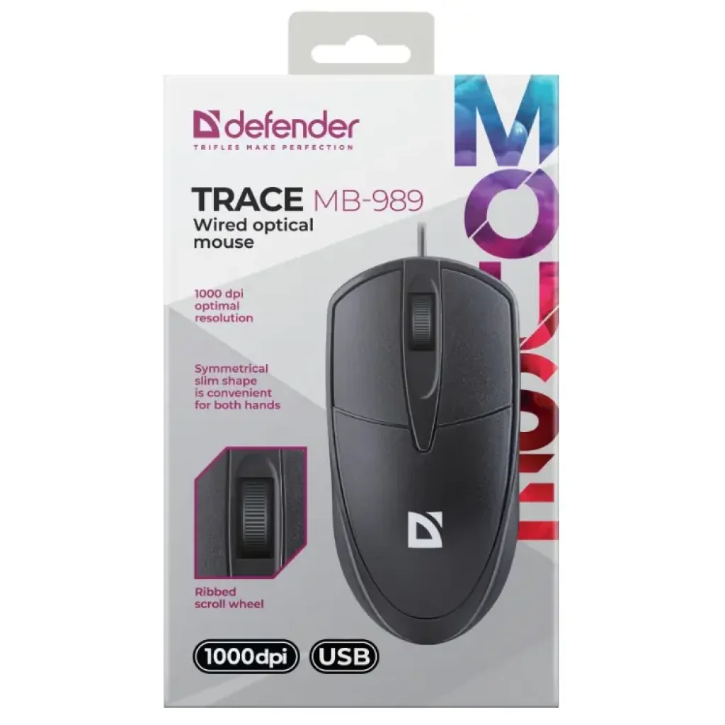 Миша Defender Trace MB-989 Black (52989) UA