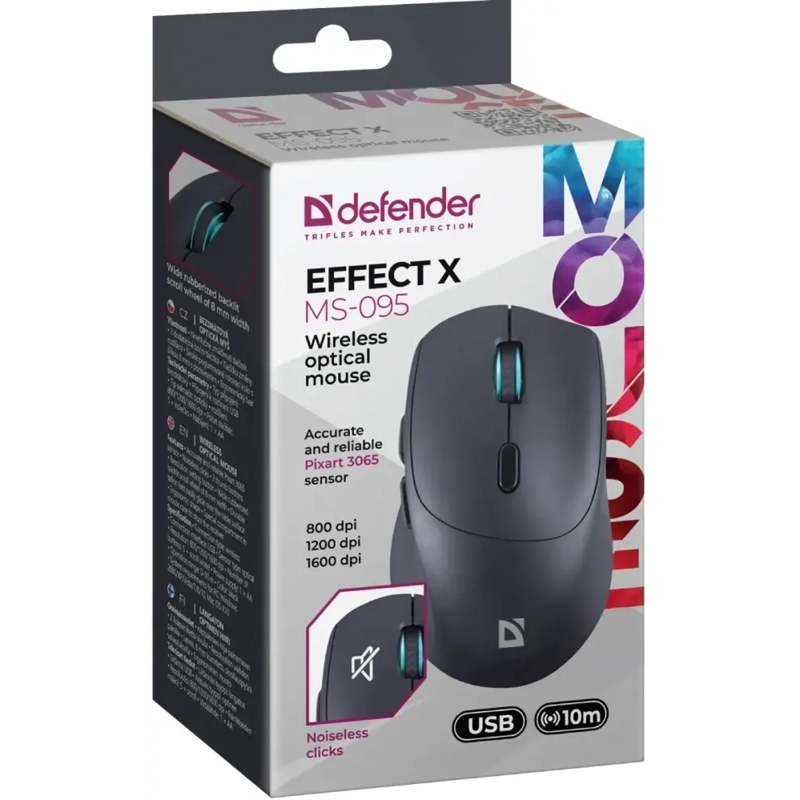 Мышь Defender Effect X MS-095 black (52095) UA