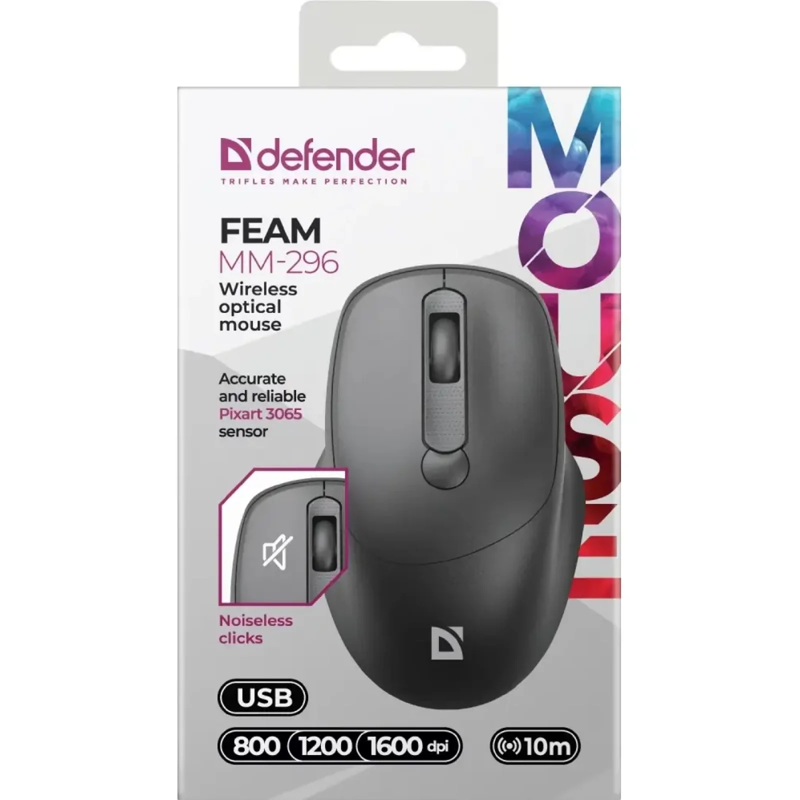 Мышь Defender Feam MM-296 Black (52296) UA