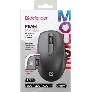 Мышь Defender Feam MM-296 Black (52296) UA