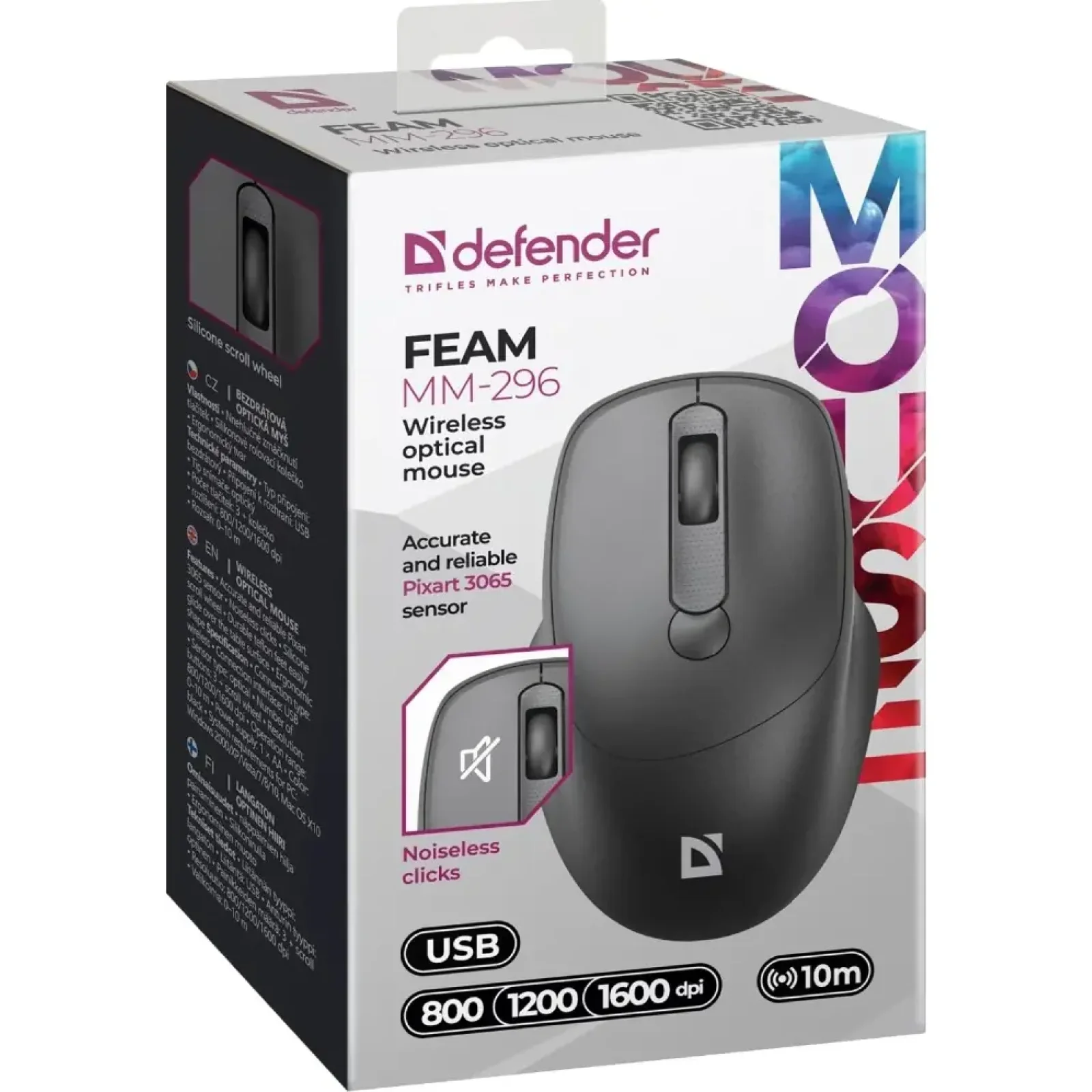 Мышь Defender Feam MM-296 Black (52296) UA