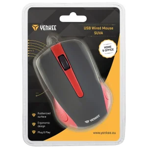 Мышь компьютерная Yenkee YMS 1015RD Mouse USB Suva Red UA