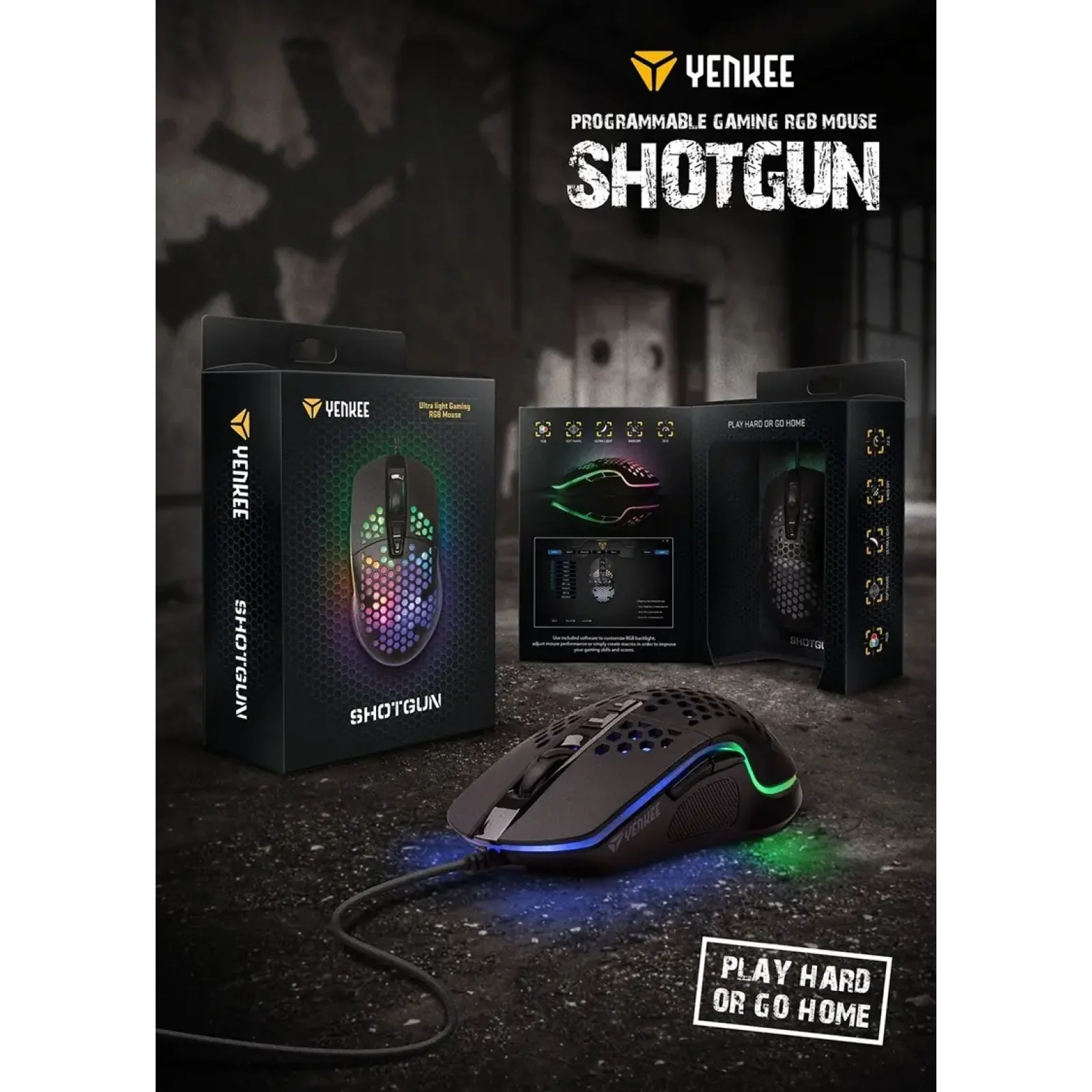 Миша комп'ютерна Yenkee YMS 3030BK SHOTGUN Gaming mouse USB UA