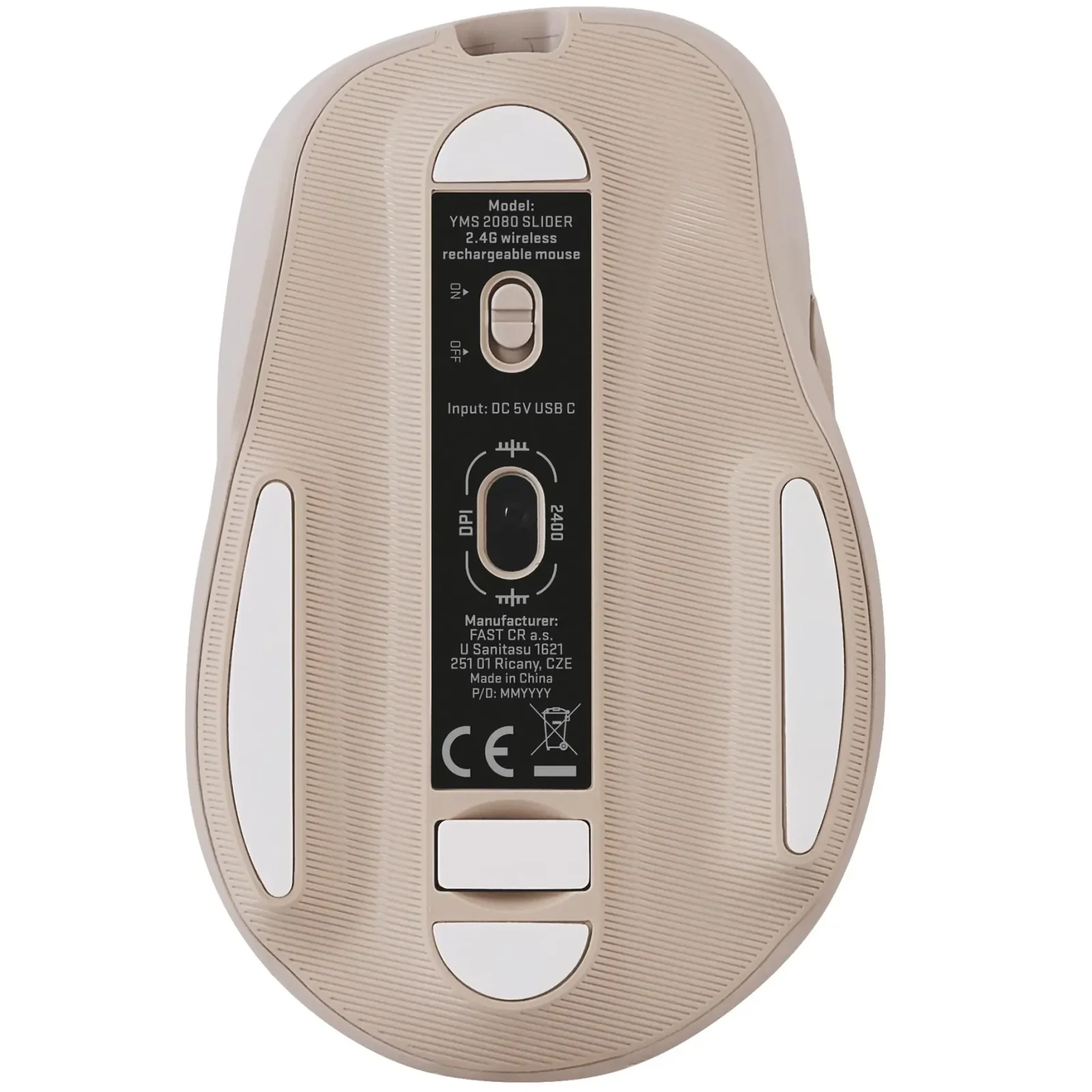 Мышь компьютерная Yenkee YMS 2080BG WL rechargable mouse SLIDER UA