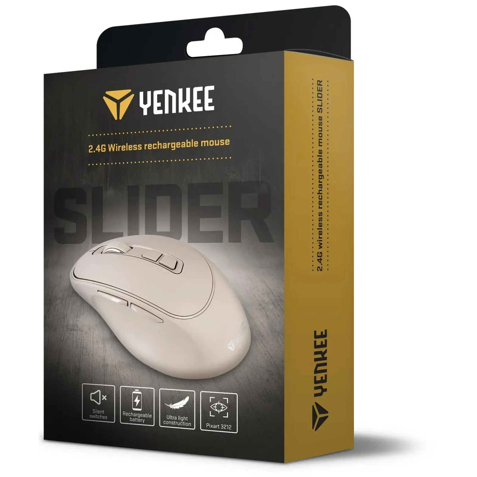 Мышь компьютерная Yenkee YMS 2080BG WL rechargable mouse SLIDER UA