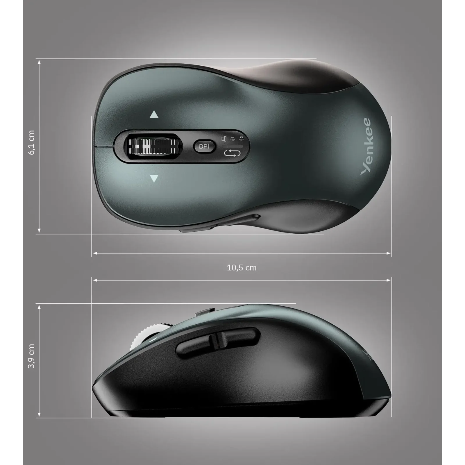 Миша комп'ютерна Yenkee YMS 2010BK Dual mode WL mouse GYRO UA