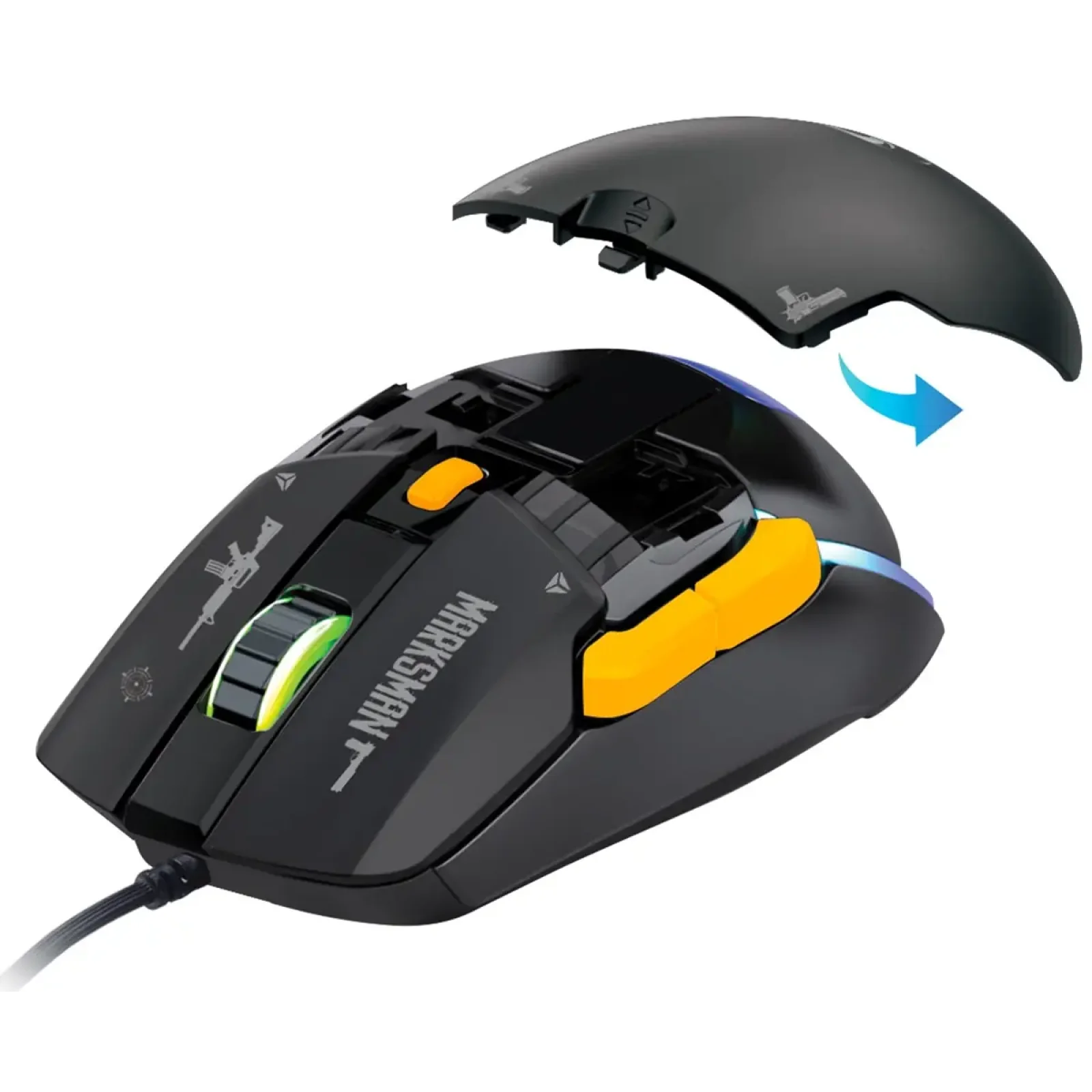 Мышь компьютерная Yenkee YMS 3600BK MARKSMAN Gaming Mouse UA