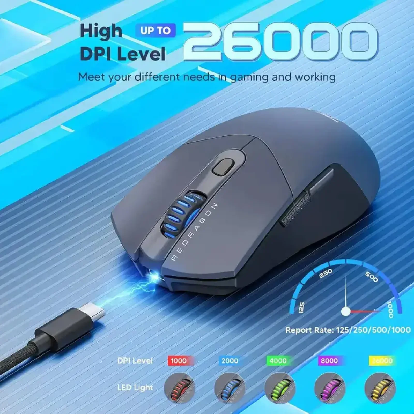 Мышь Redragon ST4R Pro M917GB-PRO Black (72209) UA