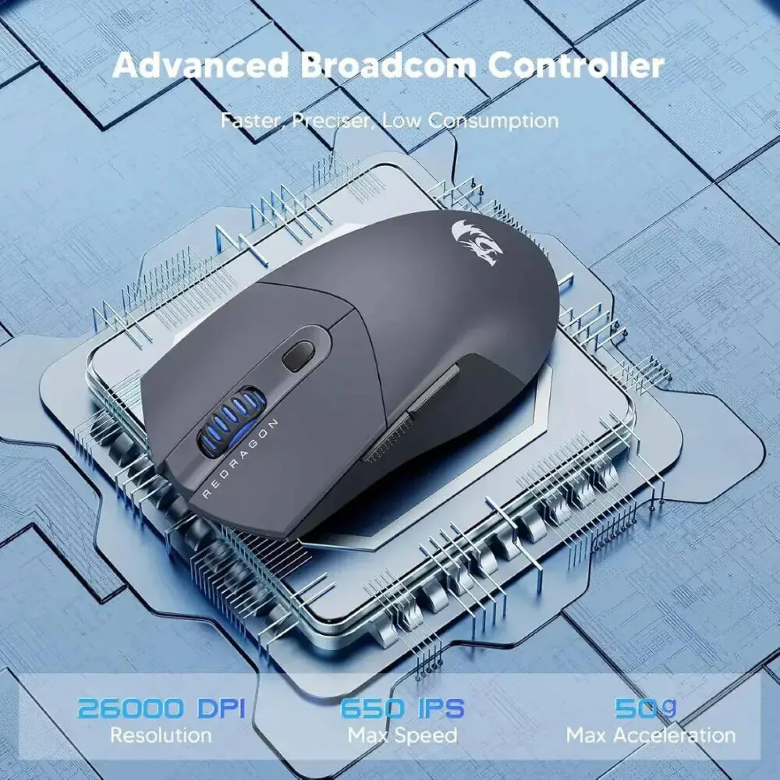 Мышь Redragon ST4R Pro M917GB-PRO Black (72209) UA
