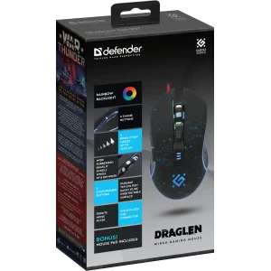 Миша Defender Draglen GM-907 Black (52907) UA