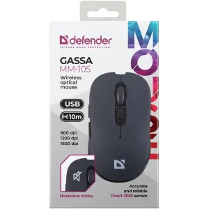 Миша Defender Gassa MM-105 Black (52105) UA
