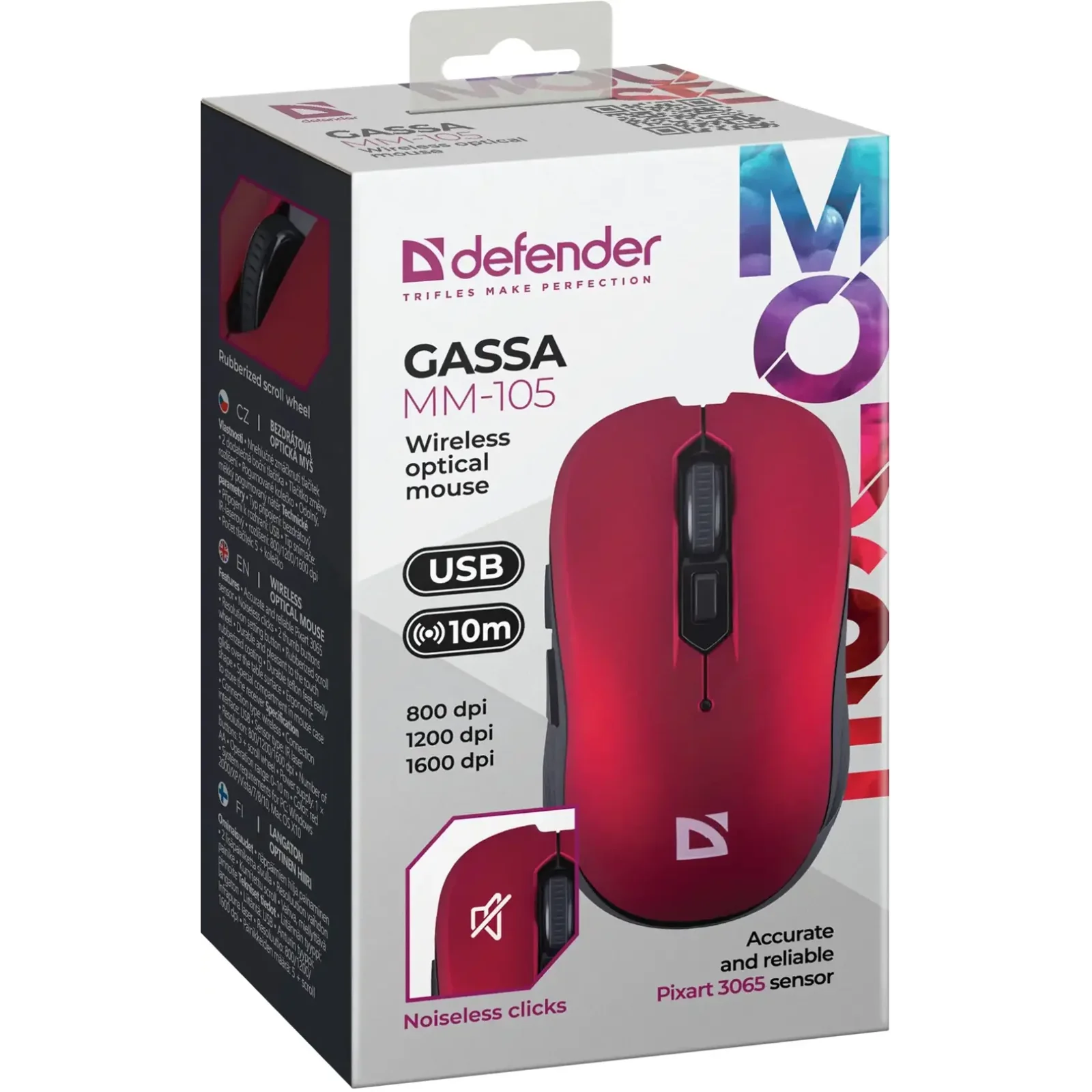 Миша Defender Gassa MM-105 Red (52103) UA