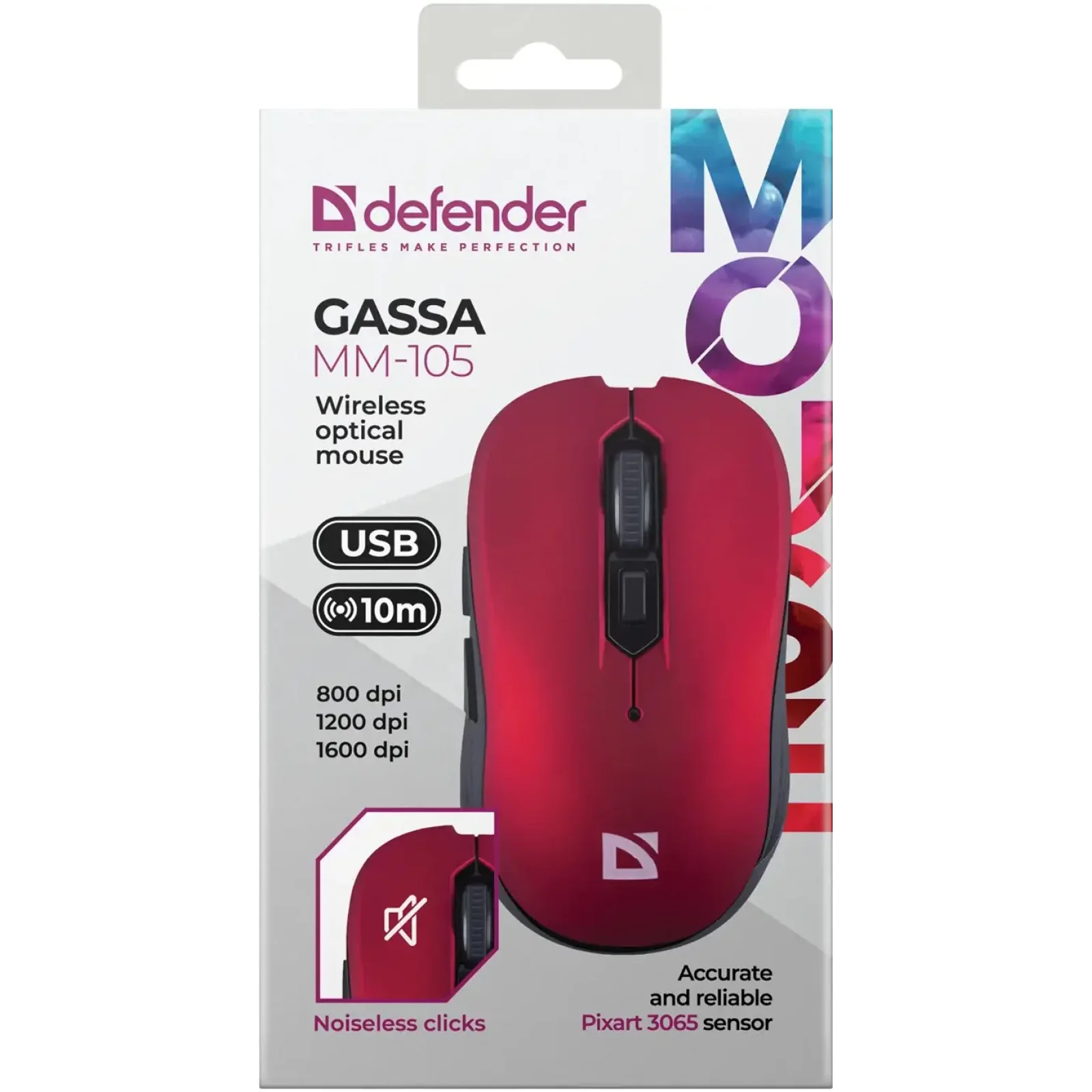 Миша Defender Gassa MM-105 Red (52103) UA