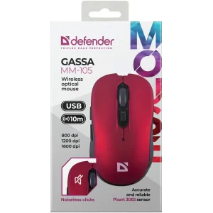 Миша Defender Gassa MM-105 Red (52103) UA