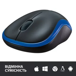 Миша Logitech Wireless Mouse M185 BLUE - EWR2 (910-002236) UA