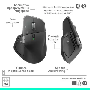 Миша бездротова Logitech MX Master 4 for Business Graphite (910-007617) UA