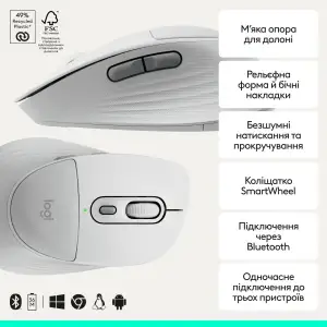 Миша Logitech Signature Comfort Plus M850 L White (910-007715) UA