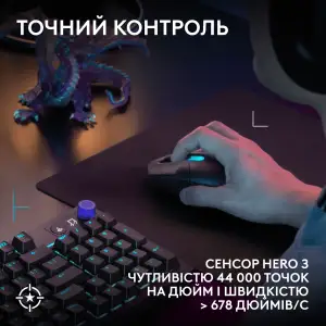 Мышь Logitech G305 X SUPERLIGHT Black (910-007739) UA