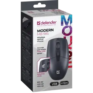 Миша Defender Modern MB-985 Black (52985) UA