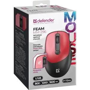 Миша Defender Feam MM-296 Silent Red (52299) UA