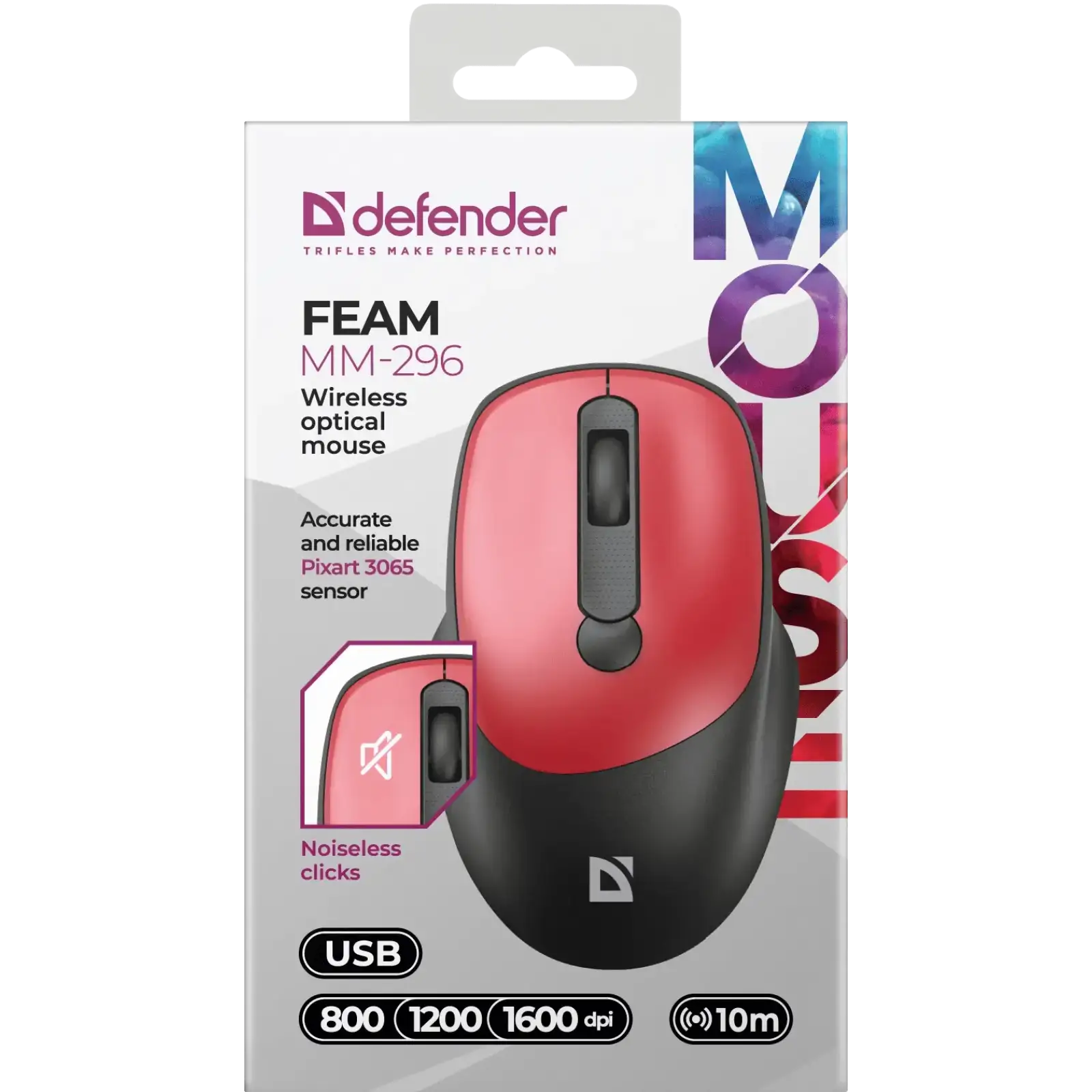 Миша Defender Feam MM-296 Silent Red (52299) UA