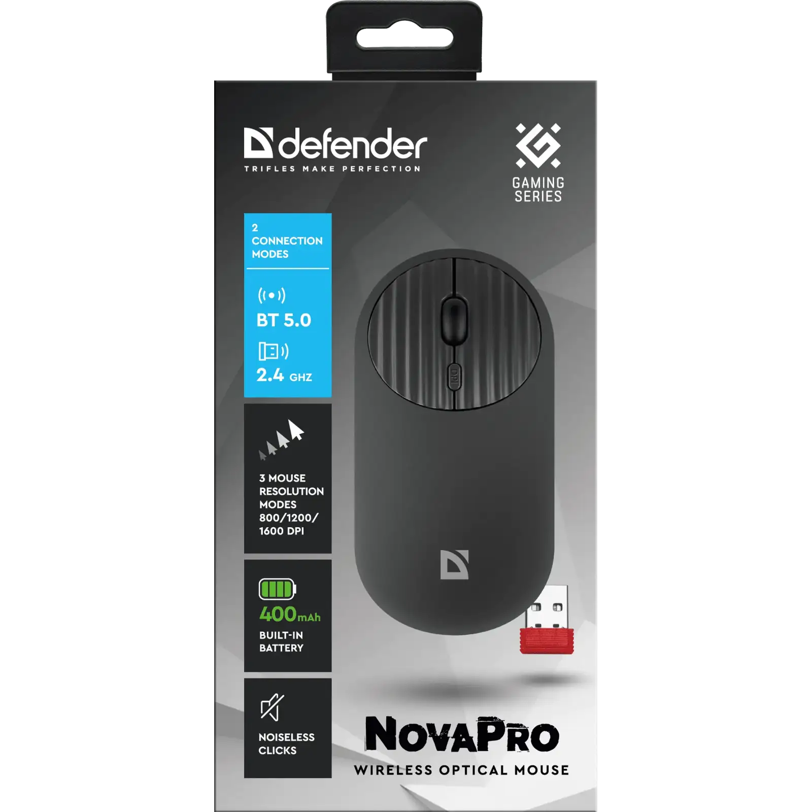 Миша Defender NovaPro MM-316 Black (52316) UA