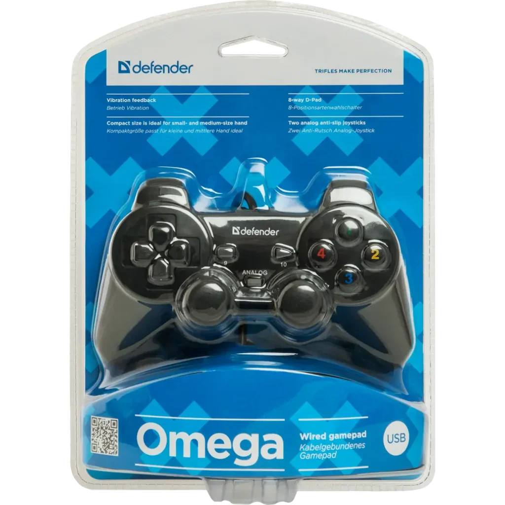 Игр.манипулятор DEFENDER (64247)Omega геймпад USB UA