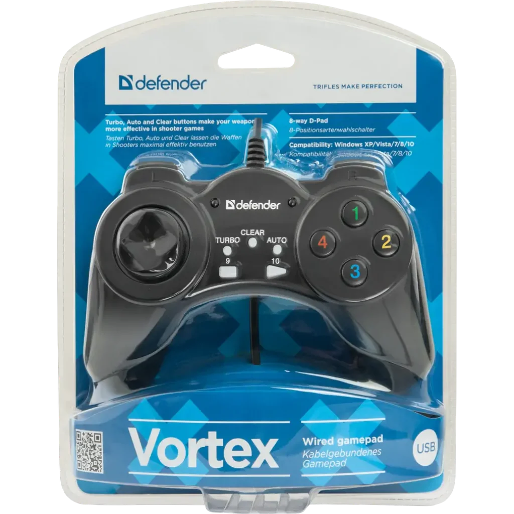 Игр.манипулятор DEFENDER (64249)Vortex геймпад USB UA