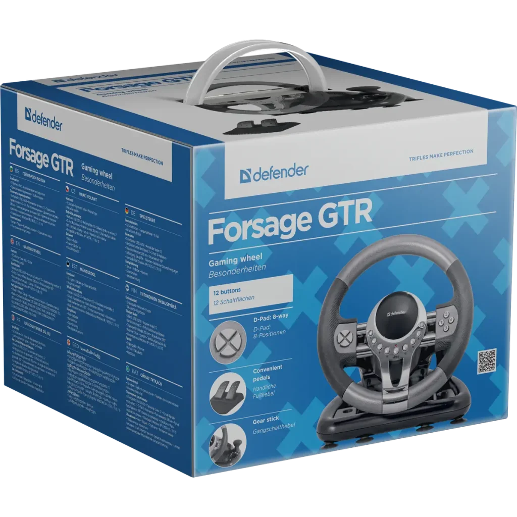 Игр.манипулятор DEFENDER (64367)FORSAGE (USB) Руль UA