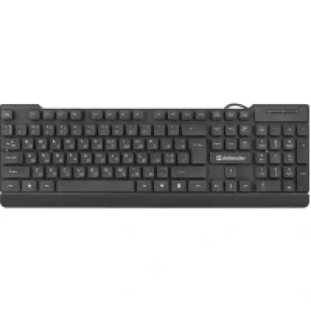 Клавіатура DEFENDER (45192) Element HB-190 USB UKR чорний, повнорозмірна UA