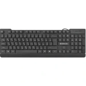 Клавіатура DEFENDER (45192) Element HB-190 USB UKR чорний, повнорозмірна UA