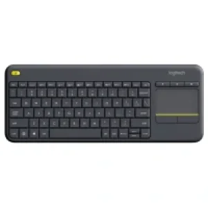 Клавиатура LOGITECH Wireless Touch K400 Plus, US, Black (920-007145) UA