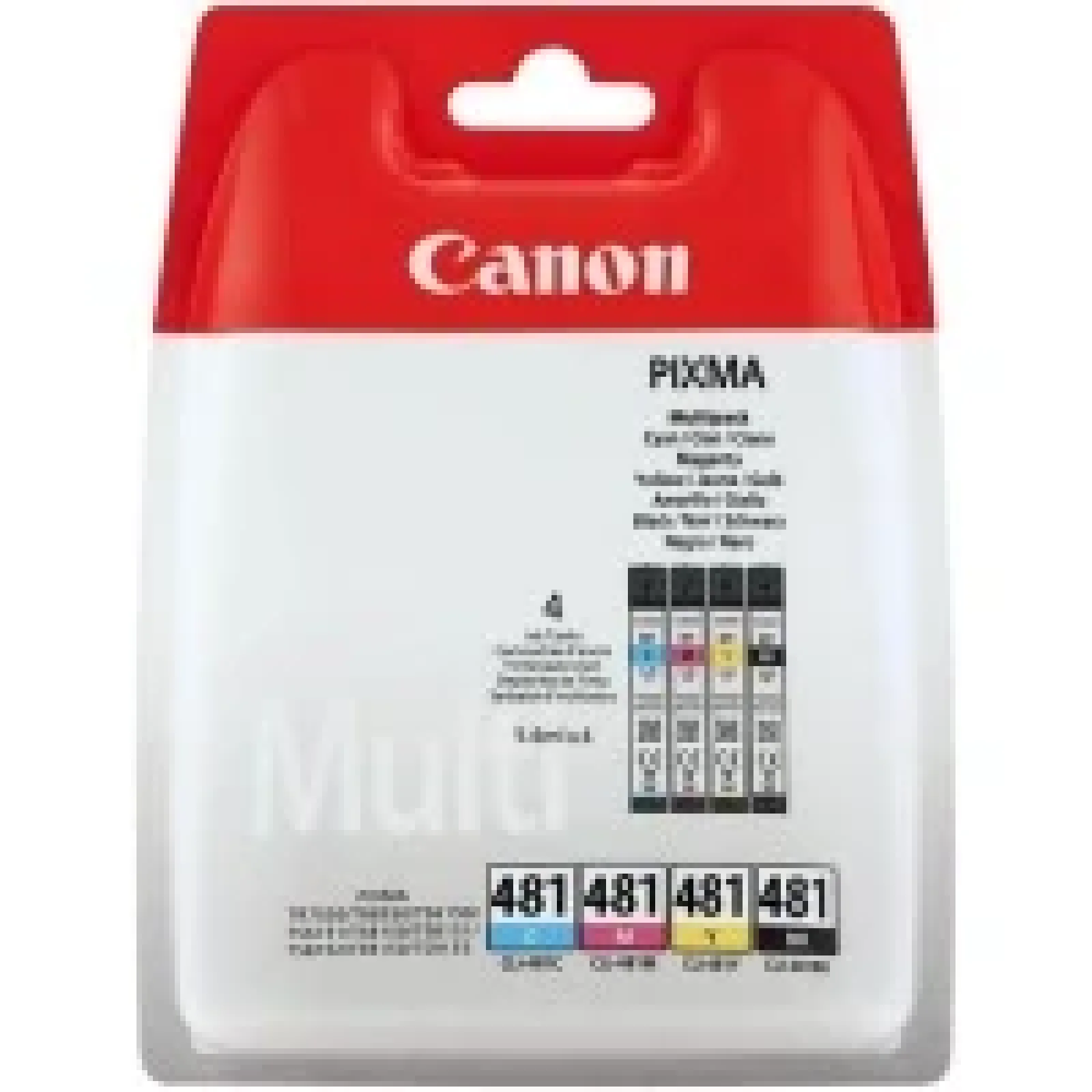 Картридж струйн. CANON CLI-481 Cyan/Magenta/Yellow/Black Multi Pack UA