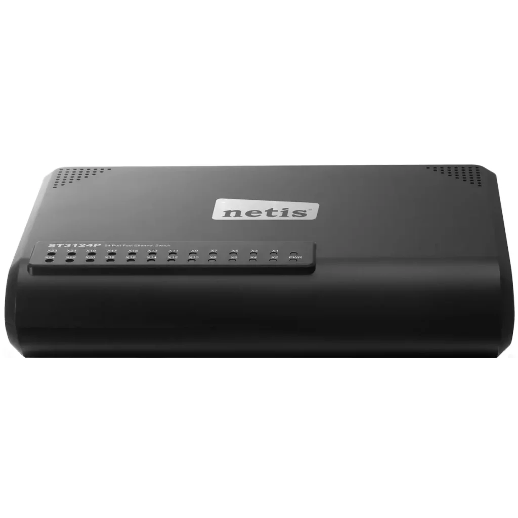 Комутатор NETIS NIST3124P 24-ти портовий 10 / 100Mbps Fast Ethernet Свіч UA
