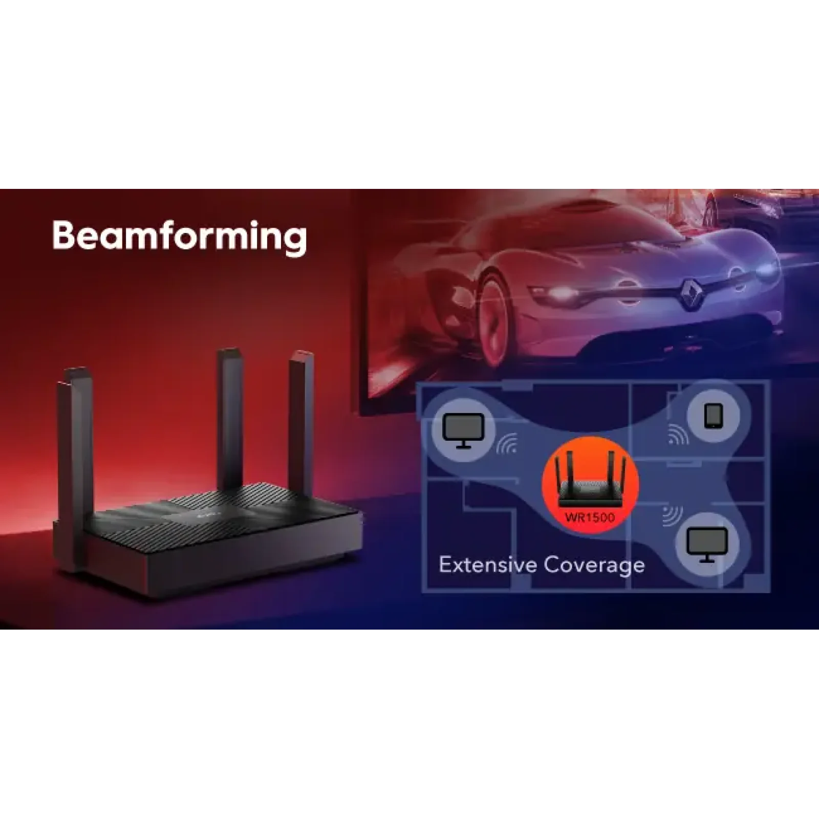 Бездротовий маршрутизатор Cudy WR1500 AX1500 Gigabit Wi-Fi 6 Router UA