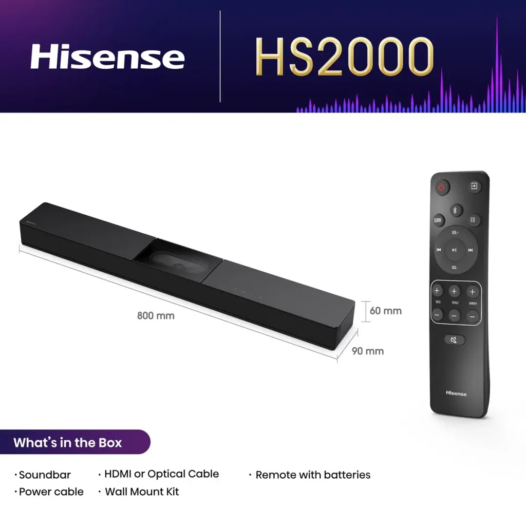 Саундбар Hisense HS2000 UA