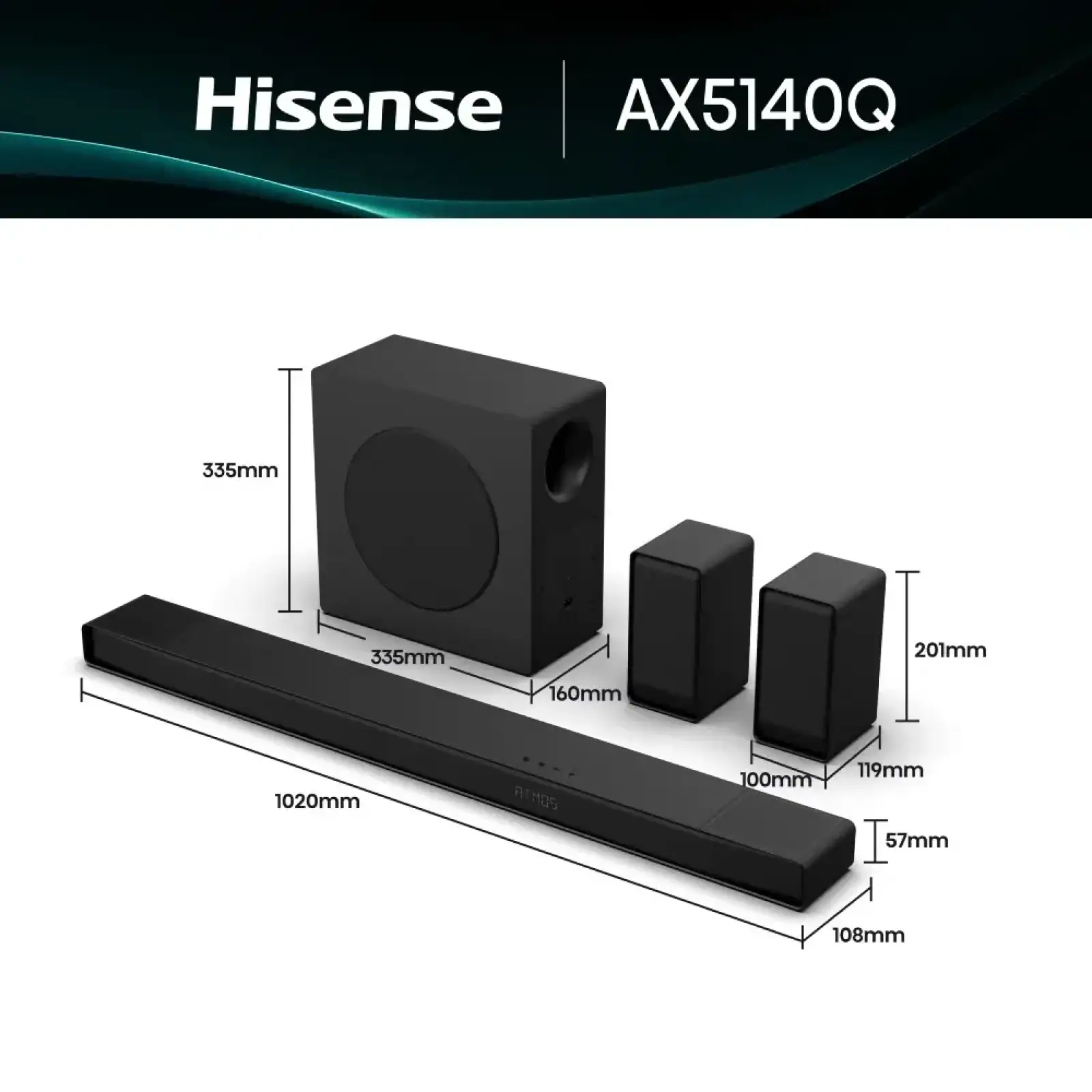 Саундбар HISENSE AX5140Q UA