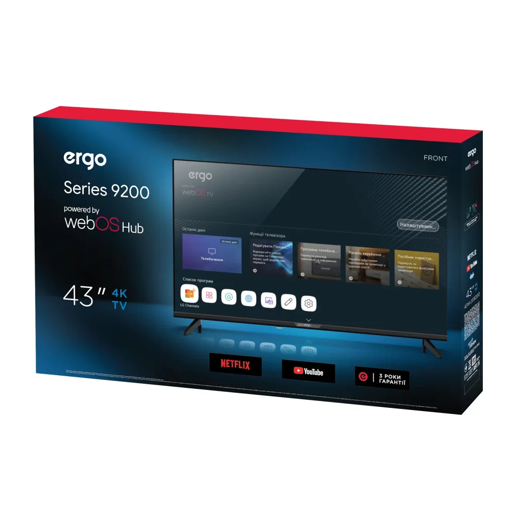 Телевізор ERGO 43WUS9200 UA