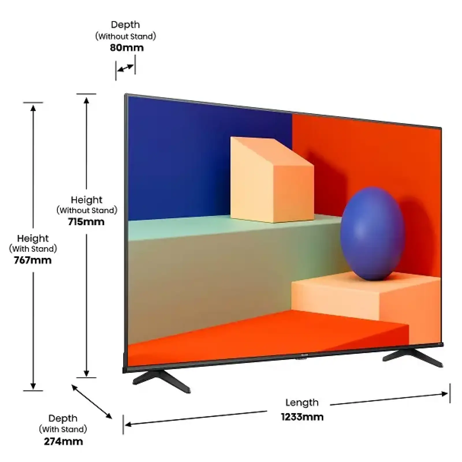 Телевізор HISENSE 55A6K UA