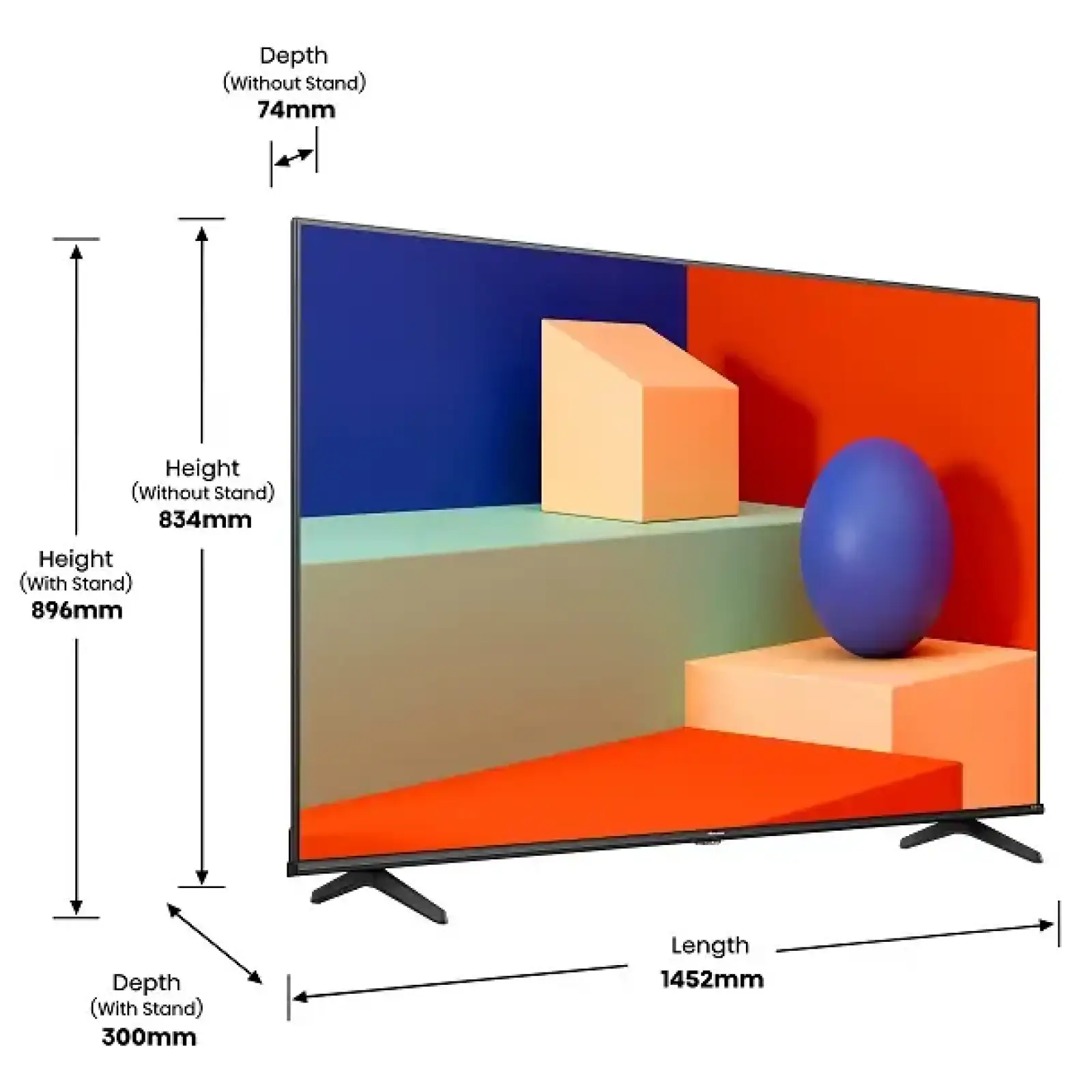 Телевізор HISENSE 65A6K UA