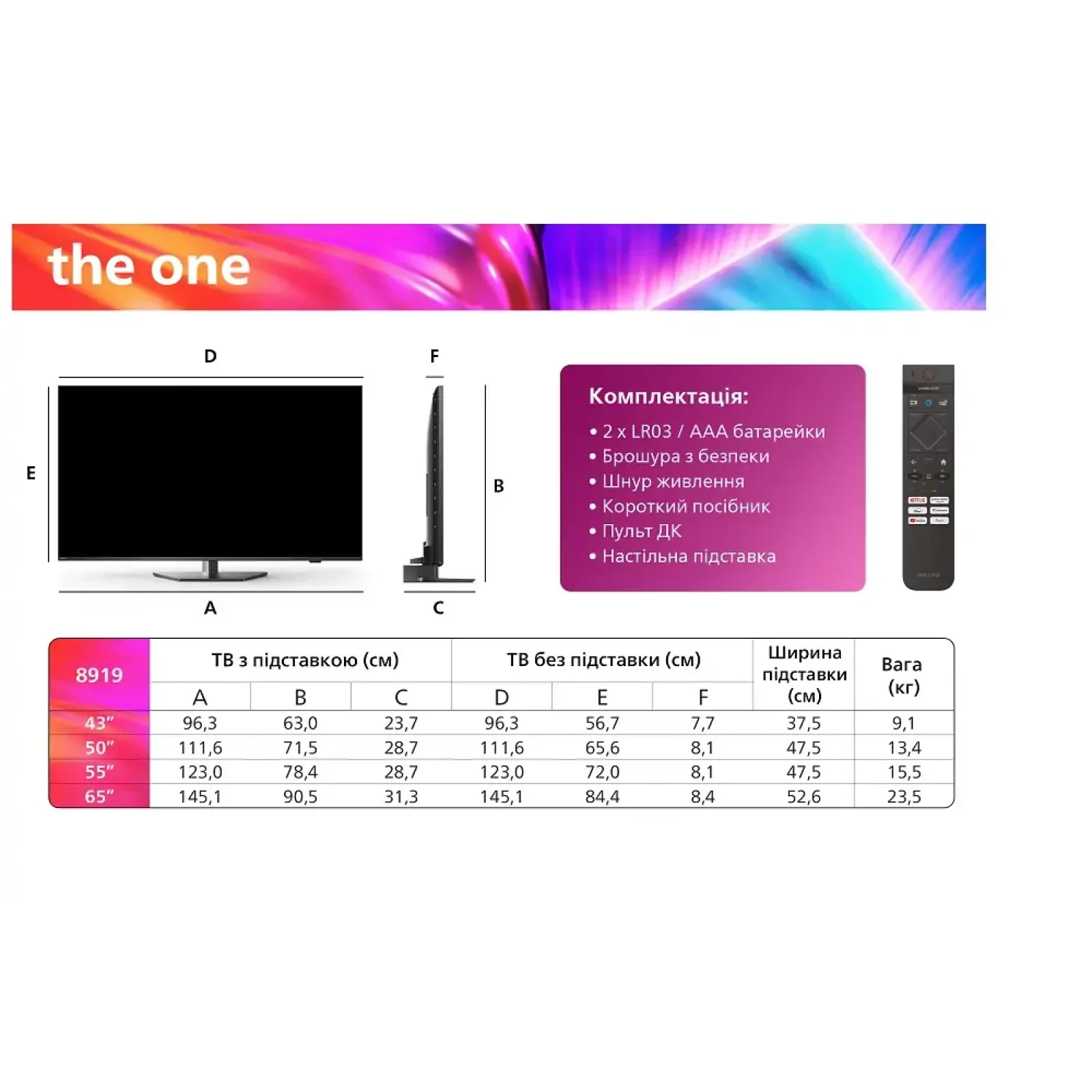 Телевізор Philips 55PUS8919/12 UA