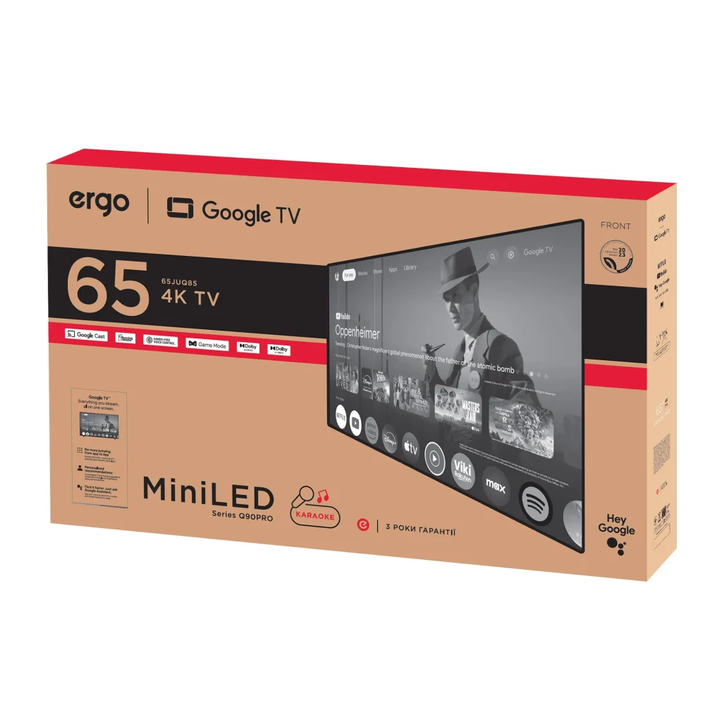 Телевізор ERGO Mini LED 65MQ90PRO UA