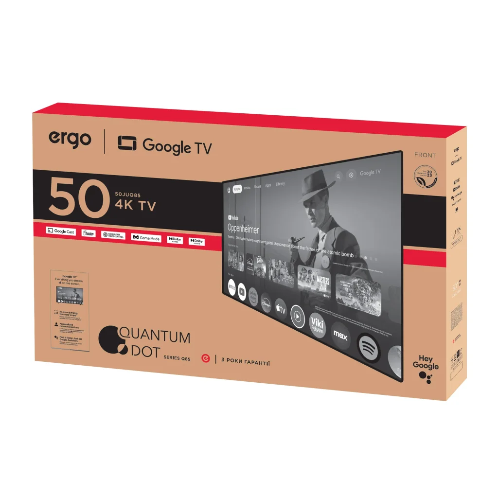 Телевизор ERGO 50JUQ85 UA