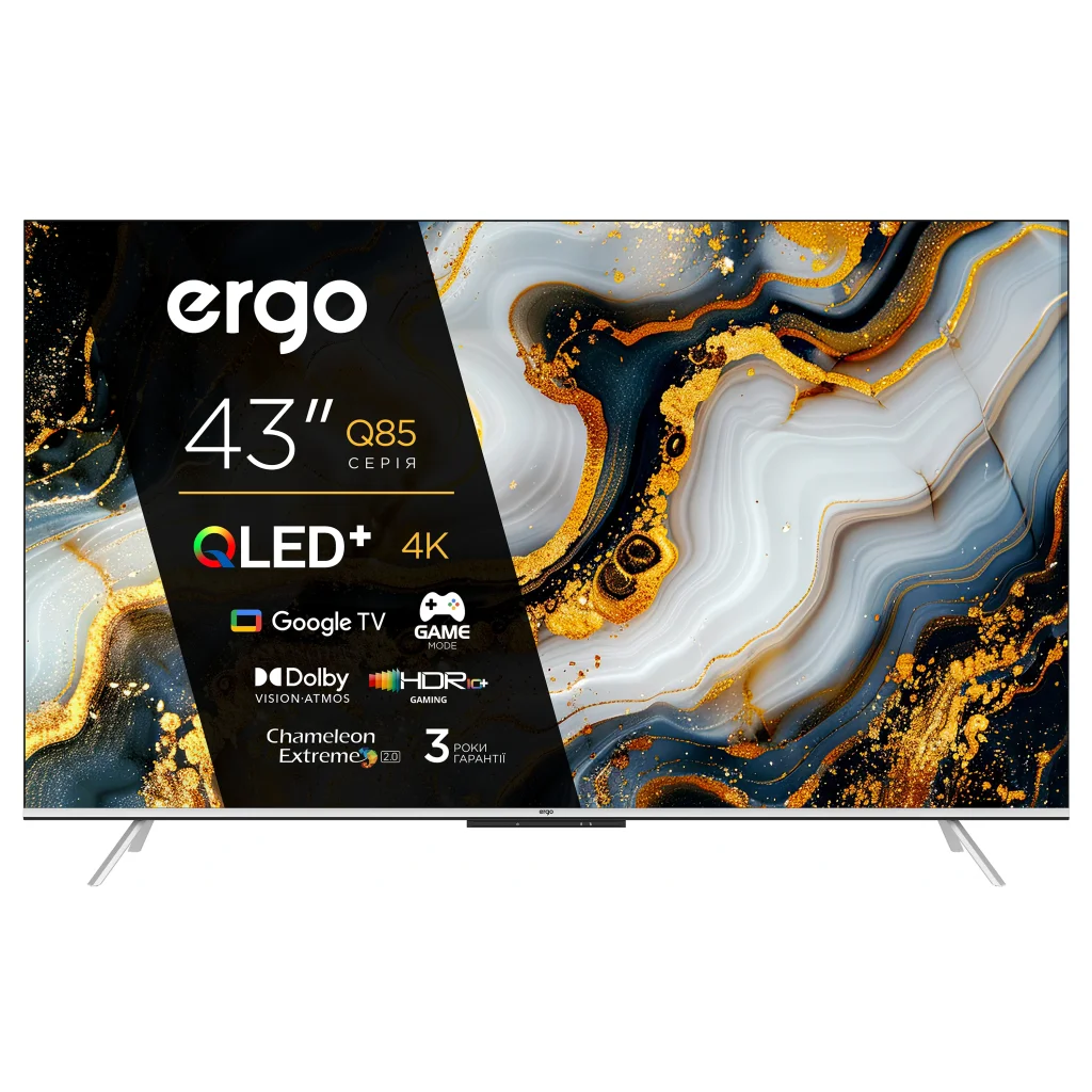 Телевізор ERGO QLED+ 43JUQ85 UA