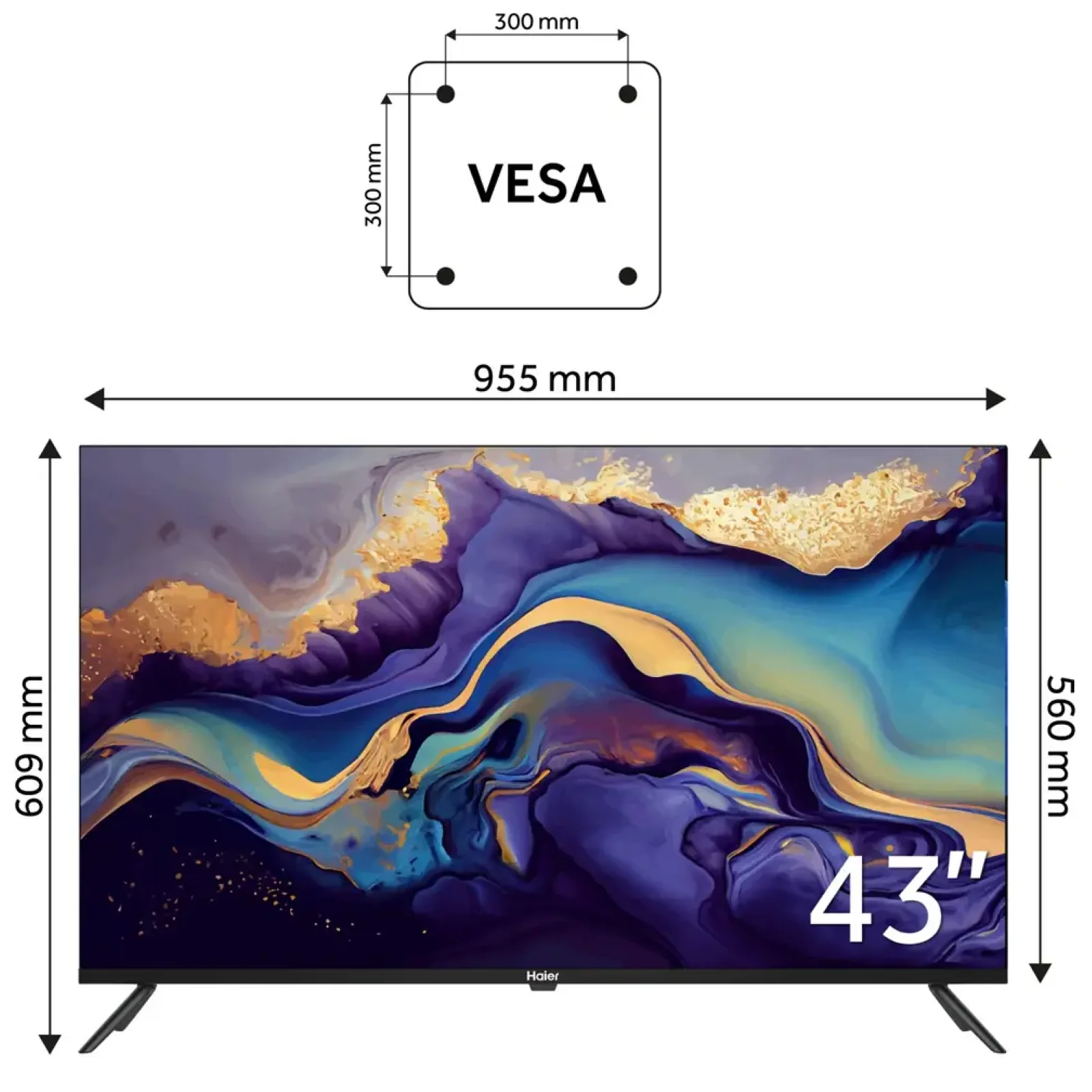 Телевизор Haier H43K801FG UA