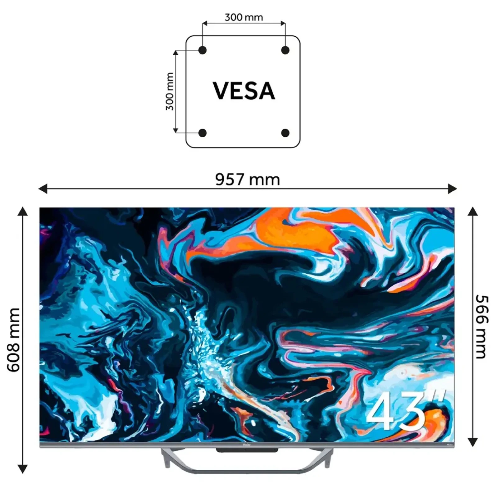 Телевизор Haier H43Q800UX UA