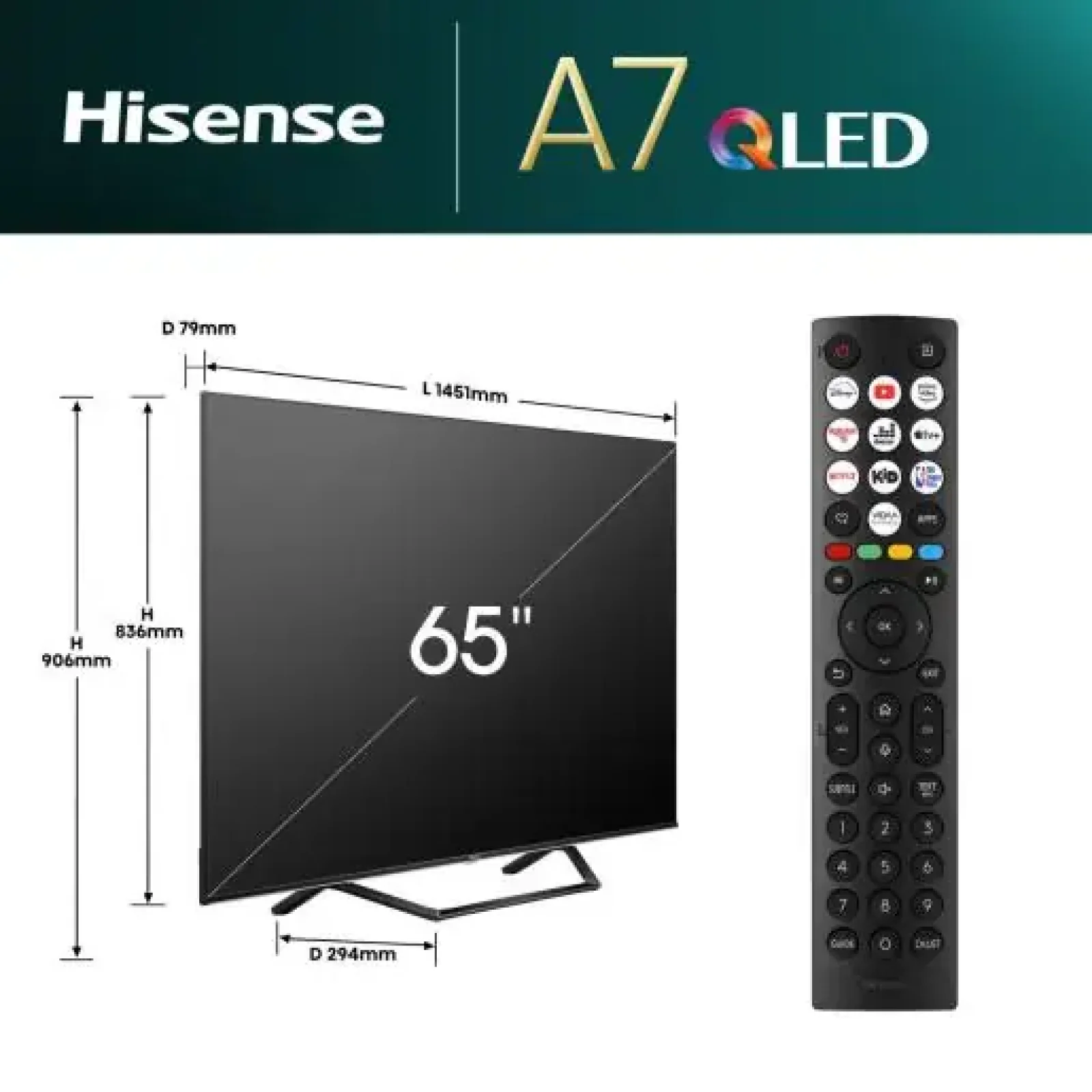 Телевізор HISENSE 65A7NQ UA
