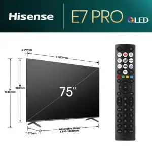 Телевізор Hisense 75E7NQ PRO UA