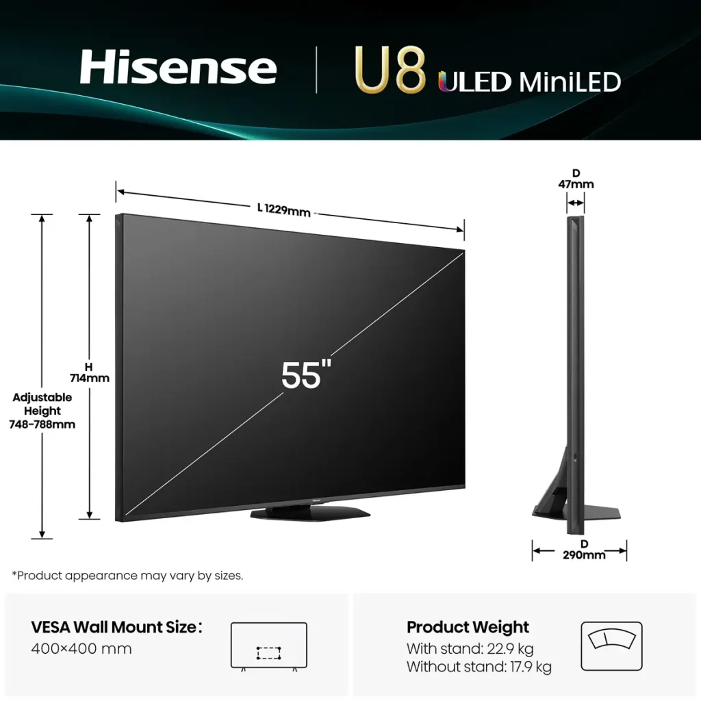 Телевизор Hisense 55U8Q UA