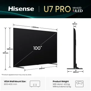 Телевизор Hisense 100U7Q PRO UA